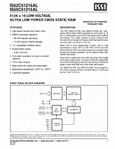 DataSheet IS62C51216AL pdf
